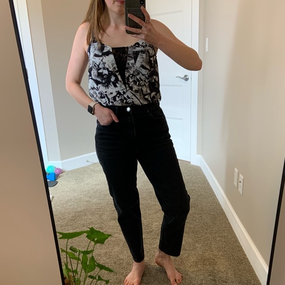 Black and white abstract print cami - Noisy May size XS - Picture 3 of 12